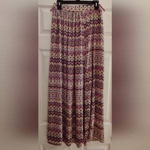 Victoria's Secret High Slit Boho Maxi Skirt
